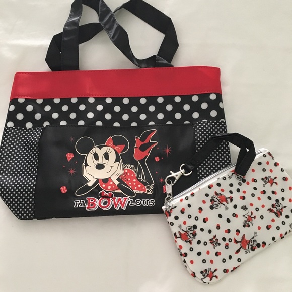 Minnie Mouse Mini Tote Bag With Small Purse BNWOT - Picture 1 of 8